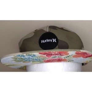 Hurley Hat Snapback Green Camo Baseball Cap Surf Surfer The Classics